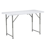 4ft Foldable Lift Patio Plastic Table White SAME AS 21616655 - Image 8