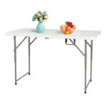 4ft Foldable Lift Patio Plastic Table White SAME AS 21616655 - Image 5