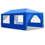Same Code 46477147 10'x20' Outdoor Party Tent with 6 Removable Sidewalls, Waterproof Canopy Patio Wedding Gazebo, Blue - Image 2