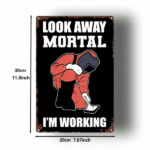 CIFbuy 1pc 8x12 Inch Metal Sign Welder Humor Wall Art, Funny Look On The Bright Side Mortal I'm Working Iron Plaque, Garage Workshop De TikTok, TikTok, Side Mortal I'm Working Iron Plaque Self-pickup Logiopics - Image 2