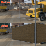 8'X50' Sand HDPE Fence - Image 7