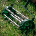 Heavy Duty Rolling Lawn Aerator,Rolling Lawn Aerator, Rotary Push Tine Spike Soil Lawn Aerator Gardening Tool with 3-Piece Long Steel Handle for Garden Yard Grass Maintenance,Not support self-pick up - Image 12