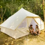 5-8 Person Luxury Glamping Bell Tent, Waterproof Oxford Outdoor Camping Hotel Tent - Image 5