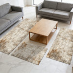 Three-piece kitchen rug set, non-slip and washable, abstract pattern kitchen hallway rug, soft and comfortable, suitable for sinks, floors, entrances, hallways and bathrooms. - Image 12