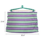 Distinctive Cotton Canvas Hanging Rope Chair with Pillows Green - Image 8