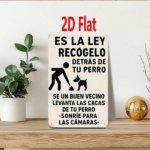 CIFbuy 1pc Spanish Por Favor Limpie El Excremento De Perro Dog Poop Sign, Perro Dog Poop Sign, Wall Mounted Yard Potty Reminder Sign LimpieikTok, LimpieikTok, Self-o ckup Logiopgn - Image 7