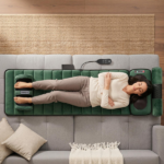 Full Body Electric Massage Mat with Detachable Neck & Foot Kneading Units, Inflatable Lumbar Pillow Heating Function 10 Vibration Points Multi Modes Timer Anti-Slip Base Foldable with Storage Bag - Image 12