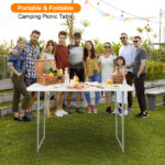 4ft Foldable Lift Patio Plastic Table White SAME AS 21616655 - Image 18