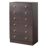 Modern Simple 7-Drawer Dresser Brown - Image 14