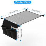 Hanging Storage Net for 35.43x23.62 Camping Table Under Table Folding Net Bag Tear-Resistant with 3 Side Pockets 4 Corner Clips for Camping Hiking Fishing - Image 7