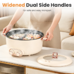 6 liters / 1.59 gallons with an internal divider to prepare two separate broths or soups at the same time. Generous cooking space accommodates meals for groups of 3 to 6 people, and each side features an independent power control system. - Image 8