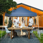 8*8ft Portable Home Use Waterproof Folding Tent Blue - Image 19