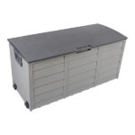 75gal 260L Outdoor Garden Plastic Storage Deck Box Chest Tools Cushions Toys Lockable Seat - Image 3
