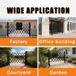 Foldable Security Gate, Expandable Safety Barrier with 360° Swivel Casters Lockable Design, Portable Mobile Rolling Barricade for Garage, Warehouse, Driveway and Pool Areas (51.57" H x 42" W)Non-eBay certified warehouse delivery - Image 4