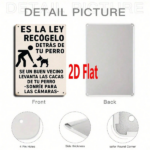 CIFbuy 1pc Spanish Por Favor Limpie El Excremento De Perro Dog Poop Sign, Perro Dog Poop Sign, Wall Mounted Yard Potty Reminder Sign LimpieikTok, LimpieikTok, Self-o ckup Logiopgn - Image 5