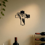 CIFbuy Rustic Simple Cross Wall Art Metal Wall Cross Decor for Indoor Outdoor Use TikTok temu pick-up service - Image 3