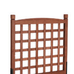 Wooden Planter with Trellis, 50" Tall Elevated Garden Bed Outdoor with Wheels, Freestanding Planter Box with Drainage Holes for Flower, Vegetable, Fruit, Herb in Garden, Patio, Balcony - Image 10