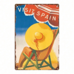 CIFbuy Vintage Spanish Beach Vacation Metal Sign 8x12 Inch, Retro 2D Flat Printed Square Wall Art For Home Bar Garage Cafe Restaurant D TikTok, TikTok, Self-pickup Logiopics - Image 8