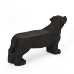 MGO DOG BENCH, Outdoor Bench, Matte Black + Black, No Assembly Required - Image 8