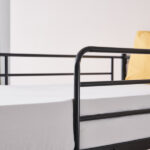 Same Code 12883671 Iron Bed Bunk Bed with Ladder for Kids Twin Size Black - Image 32