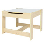 Children's Wooden Table And Chair Set With Two Storage Bags (One Table And Two Chairs) - Image 14