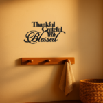 CIFbuy™ Elegant "Thankful Grateful Blessed" Metal Art - Inspirational Wall Decor for Home Office Bedroom Living Room, Sentimental Gift with Motiva(TikTok/temu self-pickup orders) - Image 5