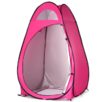 Portable Outdoor Pop-up Toilet Dressing Fitting Room Privacy Shelter Tent Pink - Image 6
