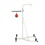 2-in-1 Heavy Duty Punching Bag Stand: Adjustable Height Freestanding Rack with Weighted Base & Speed Bag for Home Gym Training - Image 2