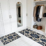 Three-piece kitchen rug set, non-slip and washable, abstract pattern kitchen hallway rug, soft and comfortable, suitable for sinks, floors, entrances, hallways and bathrooms. - Image 8
