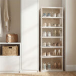 6-Tier Foldable Shoe Rack with Clear Doors, No-Tool Assembly Shoe Storage Organizer for Entryway Closet - Image 7