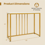 39" Console Table with Built-in Charging Station, Narrow Entryway Table with USB & Type-C Ports - Image 4