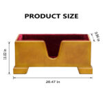 4/4 Natural Retro brown cello base with foam protective layer - Image 2