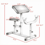 Heavy-Duty Red Vertical Leg Press Machine with Adjustable Leg, Back & Head Positions, 1" Standard Plate Compatible Strength Training Equipment - Image 3