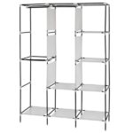 71" Portable Closet Wardrobe Clothes Rack Storage Organizer with Shelf Black - Image 11