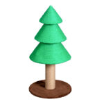 31.5in Christmas Tree Cat Scratcher, Cat Scratching Post for Indoor Cats, Large Sisal Cat Scratching Tree Cat Scratch Tower, Green - Image 8