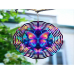 CIFbuy 3D Metal Blue Butterfly Wind Spinner: Yard and Garden Decoration, 25.4cm Kinetic Outdoor Spinner, Spinfinity Wind Sculpture, No Feather, Classic Style(TikTok/temu self-pickup orders) - Image 8