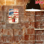 CIFbuy Independence Day 1776 Floral Metal Tin Sign, Inch Patriotic Iron Wall Art, Flag Decor With Pre-Drilled Holes Fo ikTok, ikTok, Self-Inckup Logiop FoArt - Image 3