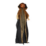 5.8ft Halloween Decorations Outdoor Life Size Animatronics Pumpkin Ghost, Sound-Actived Party Decor with Creepy Sound , Scary Haunted House Props for Garden Yard Lawn - Image 3