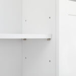 Double Door Fork Toilet Cabinet White - Image 21
