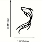 CIFbuy Hand Forged Half Pound Solid iron Fish Wall Art Personalized Fishing Theme Gift (TikTok, temu pick-up service)
