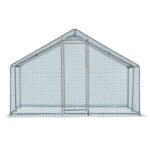 10 x 10 ft Large Metal Chicken Coop, Walk-in Poultry Cage Chicken Hen Run House with Waterproof Cover, Rabbits Cats Dogs Farm Pen for Outdoor Backyard Farm Garden SAME AS09877689