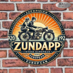 CIFbuy 1pc 2D Flat Round Sign 8x8in ZUNDAPP, "" ZUNDAPP 1920s, European Retro Plaque Vintage Motorcycle Metal Tin Sign TikTok, Temu Self-pickup LogiSiics - Image 6