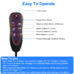 Full Body Massage Chair Pad with Heat, 8 Modes 9 Intensities, Home Office Car Use Back Neck Massager for Pain Relief Home Office Car Massage Chair Pad with Heat, Customizable Full Body Massager for Sedentary Pain & Sports Injury Relief, 3 Timer Settings - Image 3