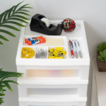 9-Drawer Narrow Plastic Storage Drawer Cart with Organizer Top, White (Shipment from Walmart) - Image 5
