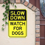CIFbuy 1pc Slow Down Watch For Dogs Reflective Tin Sign, Sign, Vintage Weatherproof Metal Plaque, UV Protected Rust-Free, UV Protected Rust-Free, 8x12in Classic Easy For DogsikTok, For DogsikTok, UV Protected Rust-Free Self-Vickup Logiopasy - Image 5