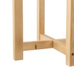 2 Pack Gray Cement Wood Plant Stand - Image 4