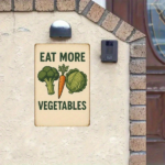 CIFbuy Retro Eat More Veggies Metal Tin Sign, 8x12 Inch 1PC 2D Flat Green Carrots Lettuce Vegetables Pattern Inspirational Farm Wall Ar TikTok, TikTok, l Ar Self-pickup Logiopics - Image 7